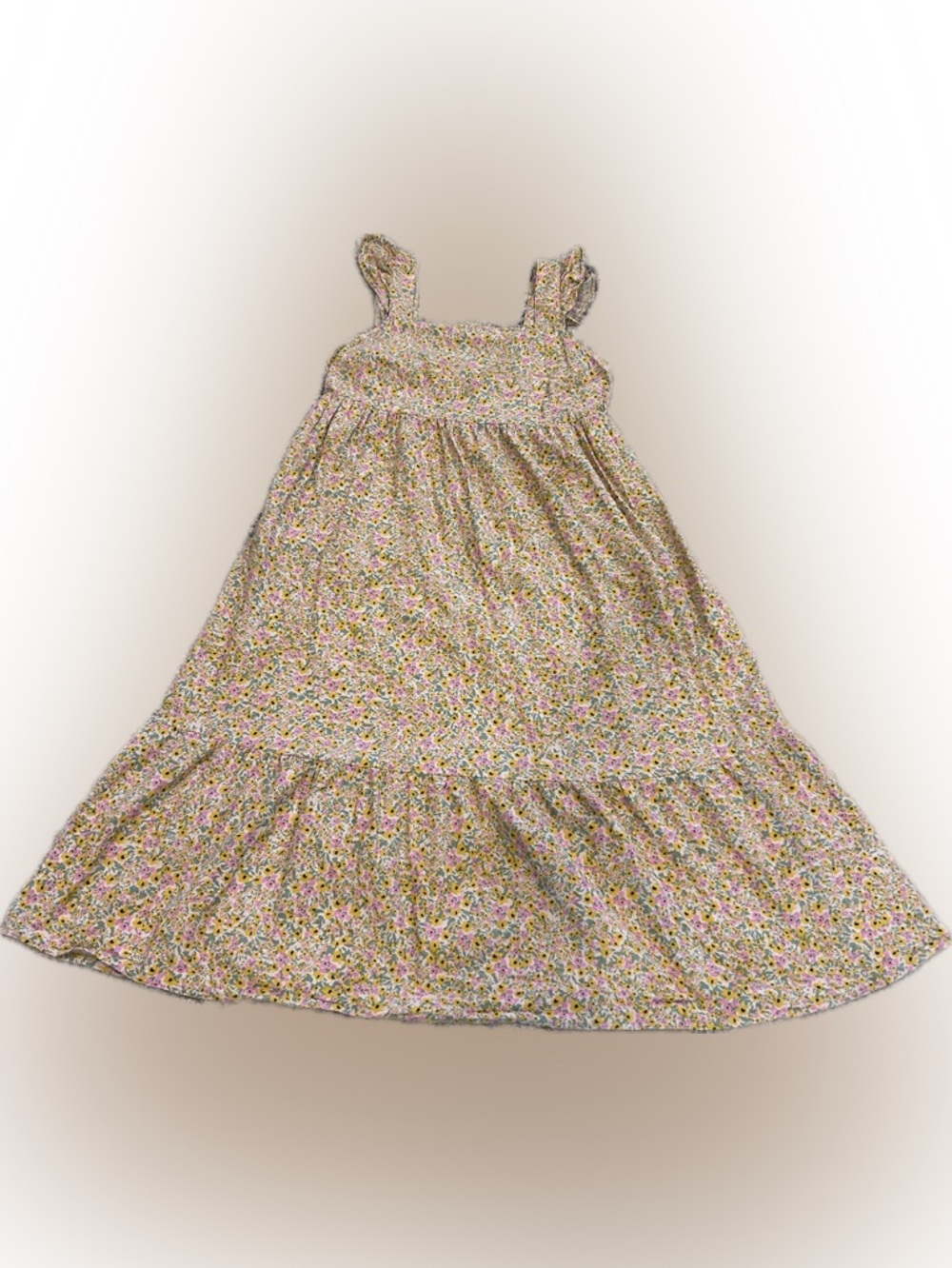 NWOT Universal Thread Floral Tiered Maxi Skirt - Pink & Yellow Floral